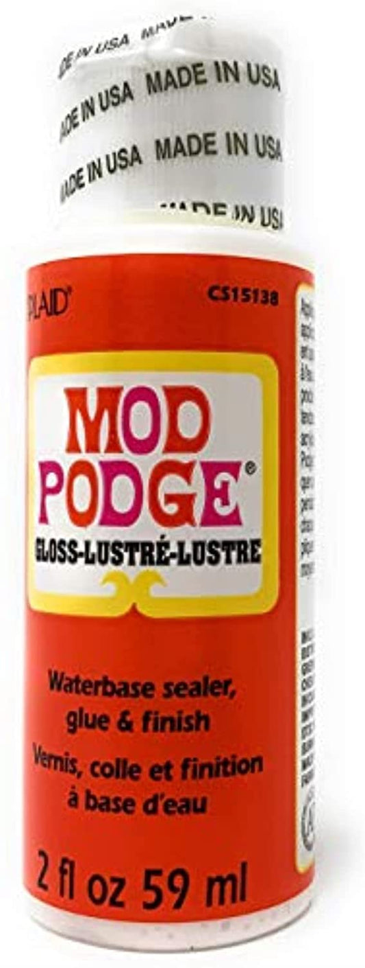 Plaid Crafts Mod Podge Waterbase Sealer, Glue and Finish, Gloss Finish, 59 ml