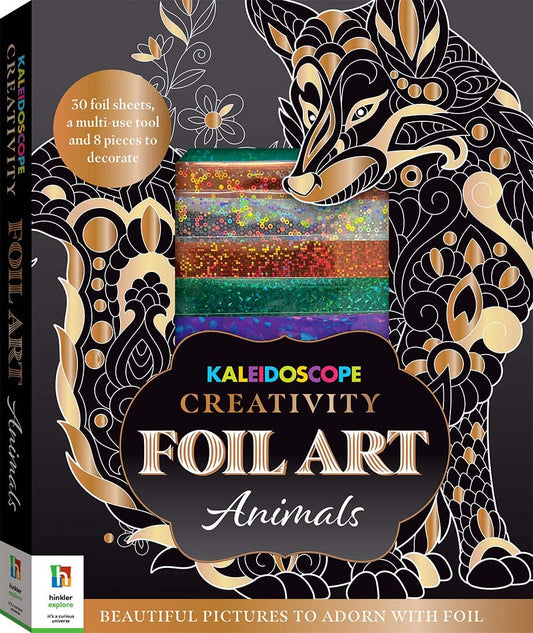 Hinkler - Kaleidoscope Creativity Foil Art Animals Kit