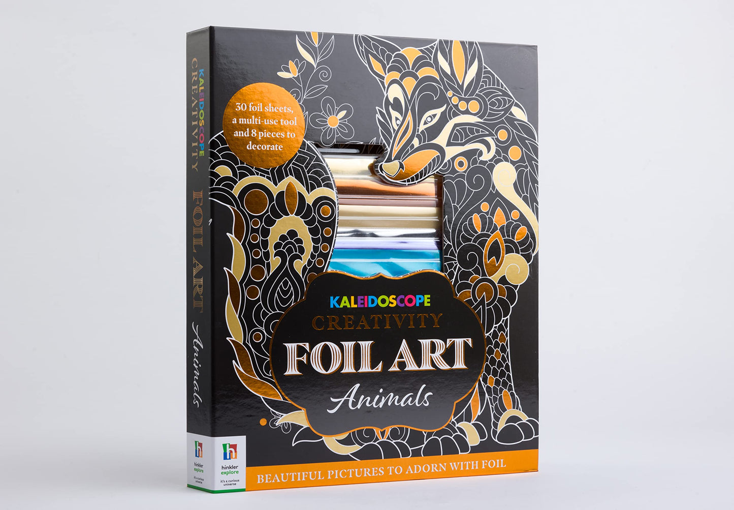 Hinkler - Kaleidoscope Creativity Foil Art Animals Kit